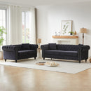 FX 3 Seats + 2 Seats Combo Sofa Modern living room sofa with solid wood frame and wooden feet, 4 cushions, apartment sofa furniture for living room, living room, office W1926S00068