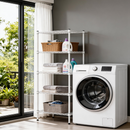 Sturdy 5 Tier Adjustable Metal Wire Shelving Unit – Heavy Duty Storage Shelves, Robust & Practical Organizer Rack for Laundry Room, Bathroom, Kitchen & Small Spaces