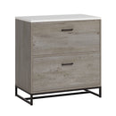 Lateral File with Full-Extension Slides, Brown finish