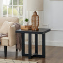 Luno Contemporary End Table, Black