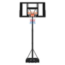 Portable Basketball Stand, 4.4 ft to 10 ft Height Adjustment Basketball Hoop & Goal, Adjustable Basketballs Goal System with Built-in Rolling Wheels for Kids, Teens, Adults in Driveways, Pools