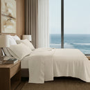 4 Pieces Cal King Cotton Sheet Set,Off-White