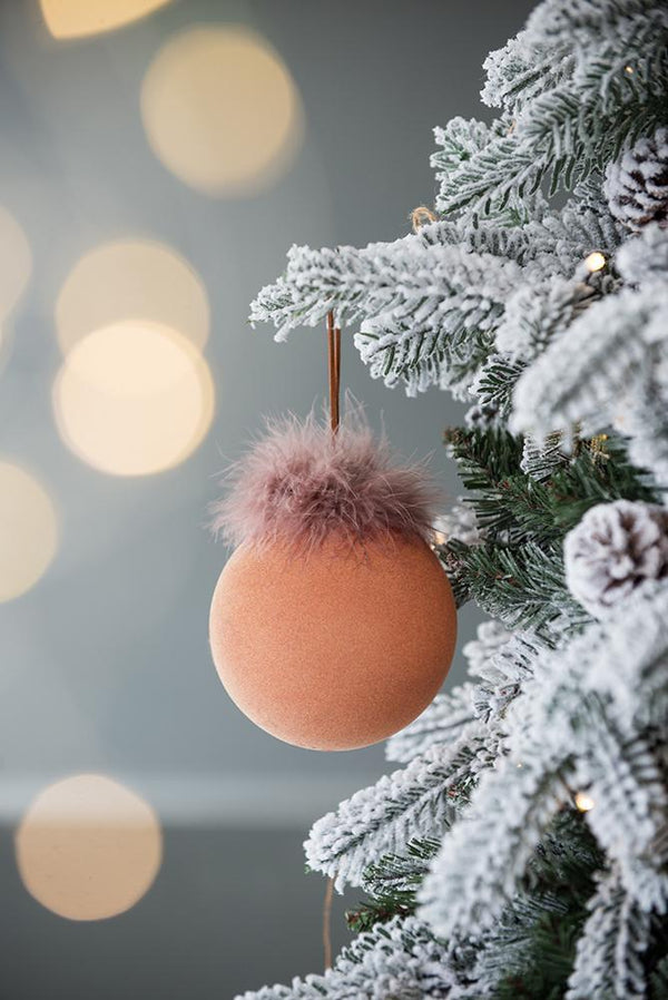 D4.7' Christmas Ball Ornaments, Glass Decorative Hanging Ball Christmas Tree Ornaments for Holiday Party Decorations, Set of 4