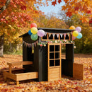 Wooden Kids Playhouse,Outdoor Playhouse,Spacious Playhouse