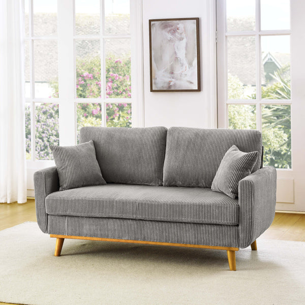 Asher Mid-Century Corduroy Sofa