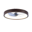 20'   Modern Flush Mount Ceiling Fans with Lights Kit (LED)  , 3000-6500K Dimmable  LED Fan Light, 6 Speeds, Quiet DC Motor For Living room, Bedroom,Kitchen----Wood+White
