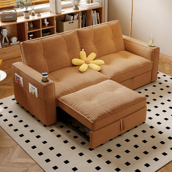 SOMNUS Multi-Functional Convertible Sofa Bed
2-in-1 Multi-Functional Sofa Bed (for Sitting & Sleeping), made of modern corduroy fabric, suitable for living rooms, bedrooms, apartments and small spaces