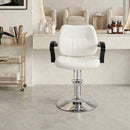 Hair Beauty Salon Equipment Black Hydraulic Barber Styling Chair(WHITE)