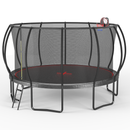 YC 16FT trampoline Pumpkin- Black Red-Upgrade