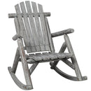Wooden Light Gray Porch Rocker Chair,Durable Wooden Porch Rocker Chair,Fir log Rocking Chair,Patio Rockers for Outside,Garde