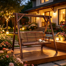 Poolside Swing,Backyard Swing,Porch Swing,Outdoor Swing with Small Table