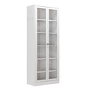 White Metal Kitchen Pantry Cabinet with 5 Adjustable Shelves, 72' Tall Freestanding Storage for Kitchen, Pantry, or Bathroom