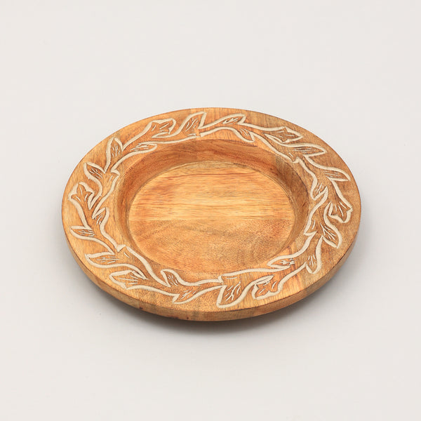 Handcrafted 13' Wood Charger Plate| Wooden Dinning Placemat|Artisan Wood Tableware