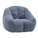 Comfy Bean Bag Chair with Memory Foam Filler – Tufted Soft Stuffed Bean Bag Sofa for Dorm, Apartment, or Living Room – Light Blue