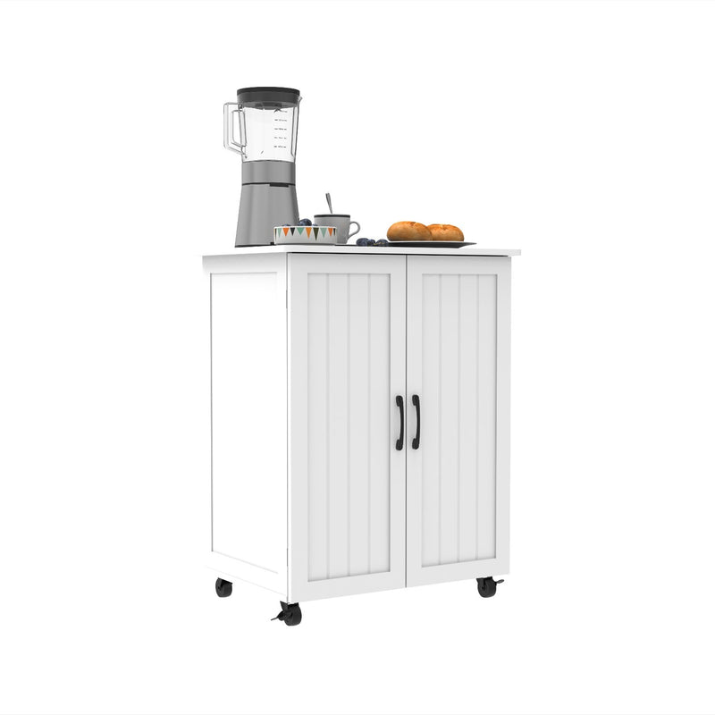 Sturdy White MDF Storage Cabinet with Large-Capacity for Living Room, Bedroom, Kitchen