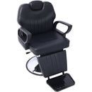 Hair Stylist All Purpose Barber Chair for Barbershop Salon Chair,Heavy Duty Hydraulic Barber Chair Spa Furniture Shampoo Reclining Extra Wider Seat Beauty Hair Salon Equipment,black