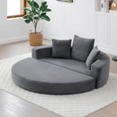 Convertible sofa couch bed,multi-functional,circular bed,adjustable Futon sofa ,No Assembly compressed corduroy floor lounge sofa for Apartment office bedroom living room