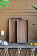 S/2 Wood Tray