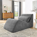 Bean Bag Chair, Lazy Floor Sofa Couch for Adults and Kids, Fireside Chair with Ergonomic Design, Memory Foam Lounge Chair for Living Room Bedroom, Office, Grey