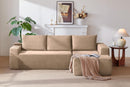 105' Cloud Sectional Couch with L-Shape Chaise,Modern Modular Sofa with Deep Seat, Upholstered Couches for Living Room Bedroom,No Assembly Required, ( Corduroy Fabric),Camel