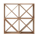 24 Bottle Modular Wine Rack, Stackable Wine Storage Cube for Bar Cellar Kitchen Dining,4 sets