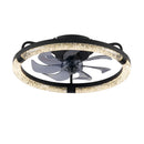 20' Ceiling Fans with Kit ,LED Light Source and Remote Control, 3000-6500K Dimmable Modern Flush Mount LED Fan Light, 6 Speeds, Quiet DC Motor For Living room, Bedroom,Kitchen----Matte Black