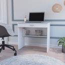 Kaylor Storage Desk, Modern Design with Drawer and Shelf