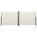 Retractable Side Awning, 71' x 236' Patio Retractable Side Screen with 180 g/m² Polyester Fabric, Waterproof Sunshade Outdoor Privacy Screen Room Divider for Garden, Balcony, Pools, Deck, Beige