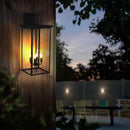 30'(H) 1pcs 4-Light Black Outdoor Wall Light, Weatherproof Wall Sconces for Porch, Garden, Patio (No Bulbs)