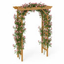 Wooden Arbor, Wedding Arch for Ceremony, Wood Trellis for Plant Climbing, Christmas Decor Pergola for Garden Backyard