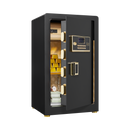 Security Electronic Steel Home Safe, Anti-Theft Digital Security Lock Box with Smart Alert System, Removable Shelf, Mute Function, Personal Document Safes for Money Jewelry