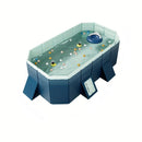 2.1m PVC folding pool (not inflatable) bathes and cools in summer, suitable for outdoor patio beach garden