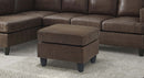 Sierra Faux Leather Ottoman