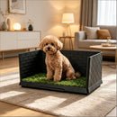 Pee Pad,Pet Toilet,Dog Grass Pad with Semi-Enclosed Walls,for Small to Medium Dog