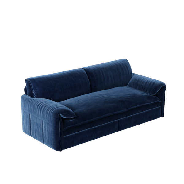 66 ' Queen Pull Out Sofa Bed, 3-in-1 Convertible Sleeper Sofa with Side Storage,Multi-Functional Velvet Loveseat Bed for Living Room,Bedroom,Apartment,Office