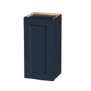 Navy Blue Shaker Wall Cabinet Solid Wood with 2 Adjustable Shelves Ready-to-Assemble for Kitchen, Bathroom, Laundry, and Garage Storage (15'W×12'D×36'H)