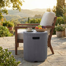 17x19.9 inch MGO Tank Holder/Side Table, Gray