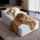 Small Chaise Lounges,Modular Corduroy Lazy Sofa Chaise Lounge, Convertible Sofa Bed for Bedroom Living Room, Compression Packed Wide Seat Reading Couch for Kids Adult