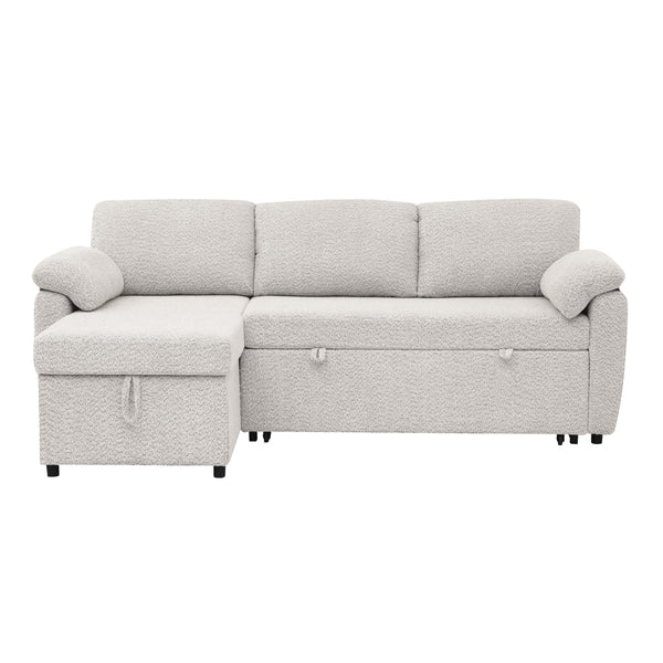 Convertible Sofa Bed – 3-in-1 Pull-Out Sectional with Storage