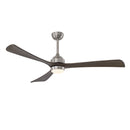 62' 3PCS Solid Wood Blades Ceiling Fan with Lights Remote Control,Quiet DC Motor 3 Blade Ceiling Fans 6 Speed Levels,Reversible Ceiling Fan,for Patio Living Room,Bedroom,Office,Indoor.(Stain nickel )