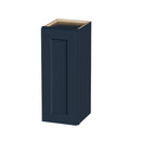 Navy Blue Shaker Wall Cabinet with 2 Adjustable Shelves, Solid Wood Construction for Kitchen, Bathroom, Laundry, or Garage Storage, 12'W×12'D×30'H
