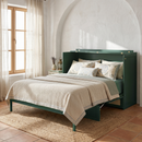 Queen Murphy Bed with Large Drawers,Green (OLD SKU: LP000678AAF)