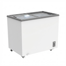 7.0 Cu.Ft Commercial Display Chest Freezer Inverter Energy Saving Ice Cream Freezer with Sliding Low-E Glass Door Digital Temperature Control Lock & Casters  -22°F to 2.50°F  Adjustable Temp for Store