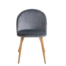 Set of 1 or 2 Modern Velvet Dining Chairs