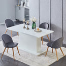 Set of 1 or 2 Modern Velvet Dining Chairs