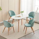 Modern Upholstered Dining Chairs with Brushed Fabric – Set of 1 or 2