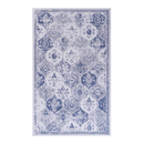 MAVAL Blue Washable Rug 2' x 3' Doormat Rug (Blue, 2' x 3')