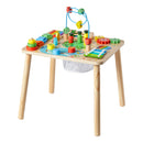 Montessori Activity Table for Toddler 1-3 Years Old, 13 in 1 Wooden Learn Activity Desk, Baby Play Table for Boys & Girls Aged 6+ Months, Great Birthday, Christmas, Children's Day Present