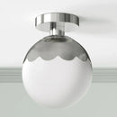 7.87' W 1-Light Globe Semi Flush Mount