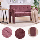 Nordic Modern Double Armchair Living Room & Bedroom Compact Upholstered Sofa Leisure Sofa Comfortable Seating with Dual Armrests Can be paired with a single chair